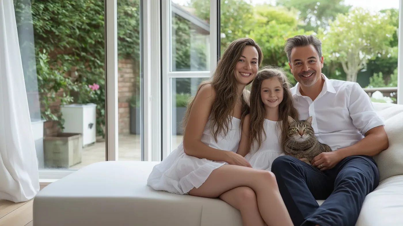 A family at home